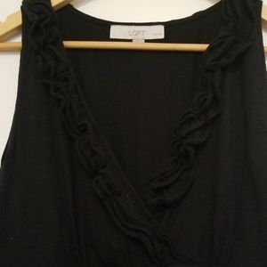 Navy cotton-blend dress